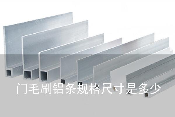 門毛刷鋁條規(guī)格尺寸